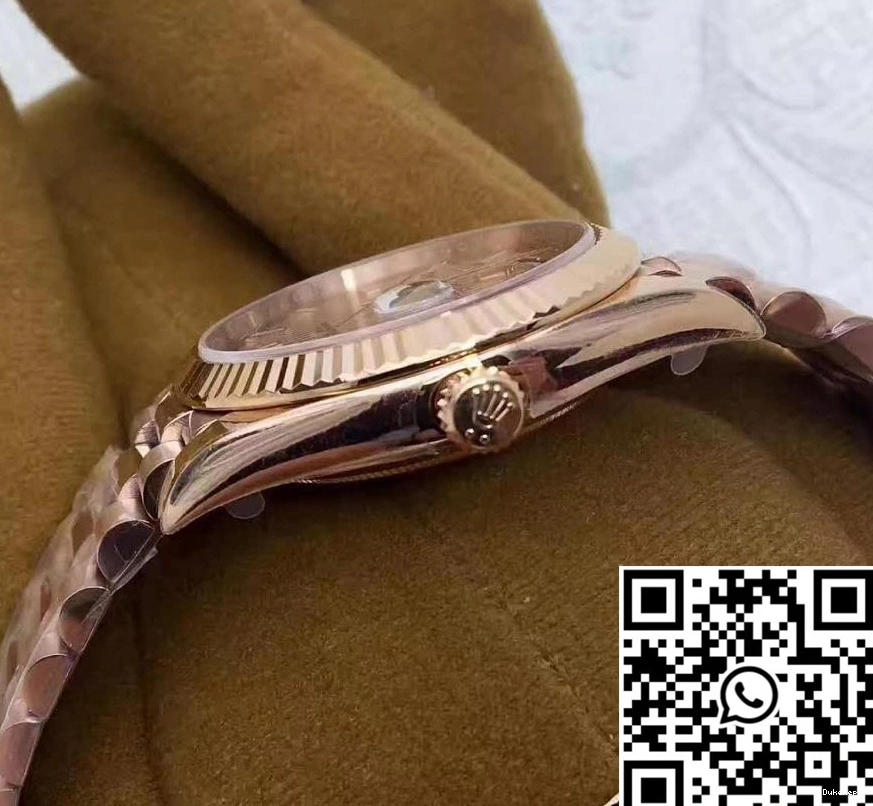 228235 Day-Date 40MM Gold 40 Rolex Dial Rose EW Factory Sundust 0920